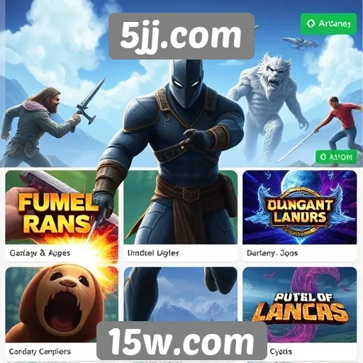 Comparativo de jogos disponíveis em 5jj.com
